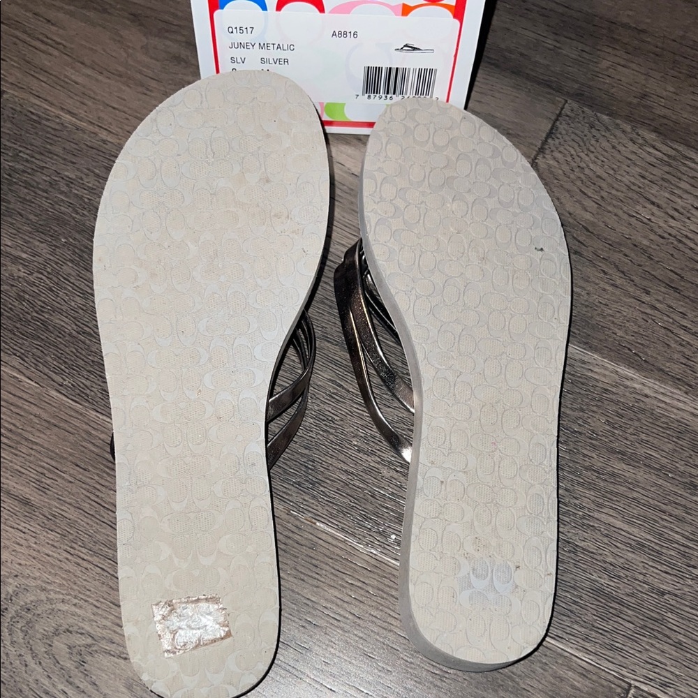 Coach Silver Sandals - Picture 3 of 3